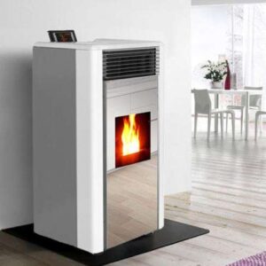 Krachtige 15Kw Pelletkachel met gietijzer , Timer ,Stil, Interne Schouwkloppers Nieuw model