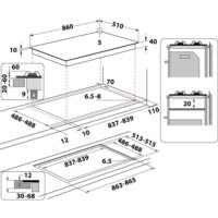 Whirlpool GOA 9523/NB Zwart Ingebouwd 86 cm Gaskookplaat 5 zone(s) - Image 10