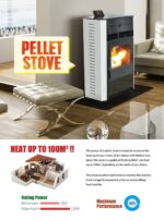 Pellka Pelletkachel 13kw modern Design 13 kw - Gietijzer - Modern gietijzeren pellet kachel - Image 2