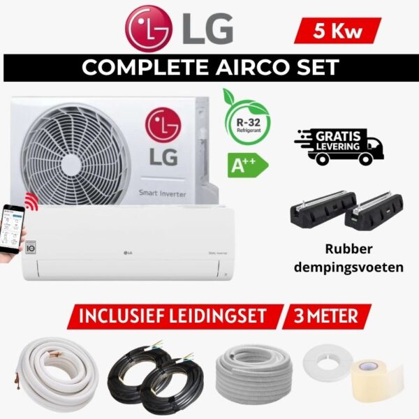 LG AIRCO 5KW 3 METER RUBBER VLOER