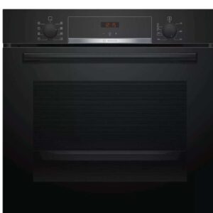 BOSCH HBA553BA0 - Ingebouwde elektrische oven - Geforceerde lucht 3D + - 71L - Reiniging Ecoclean - A - Zwart