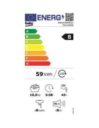 BEKO WTE10744XDOS1 10kg Wasmachine Wit - Image 2