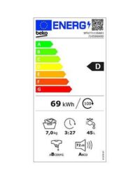 BEKO WTV77111BW01 Wasmachine Voorlader 7kg 1400 tpm Wit - Image 3