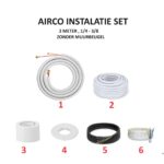 3meter Airco installatieset 1/4 - 3/8  zonder muurbeugel – Image 2