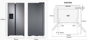 Samsung Amerikaanse Koelkast RS68CG883EB1EF met Ruimte en Intelligentie: RS68CG883EB1EF WiFi - Image 11