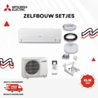 Mitsubishi 5kw Split Airco 7 meter Wand zelfinstallatie set  MSZ/MUZ-HR50VF Wifi - Image 3