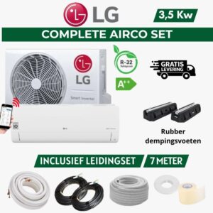 LG AIRCO 3,5Kw 7 METER RUBBER VLOER