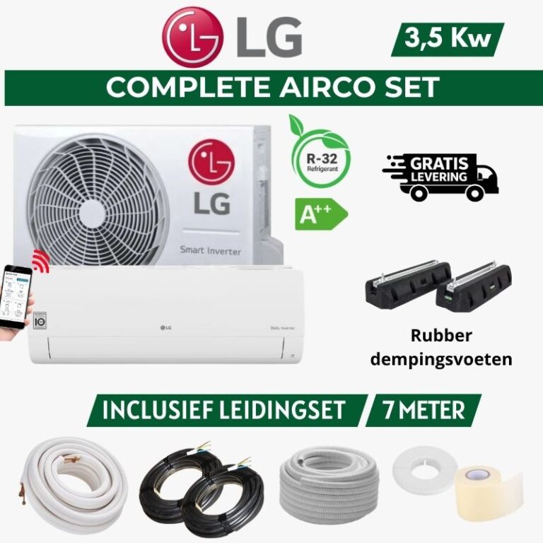 LG AIRCO 3,5Kw 7 METER RUBBER VLOER