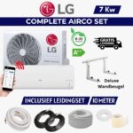 LG S24EC Airco Set 7 Kw  24000 btu – Compleet met 10m Wandmontage Set